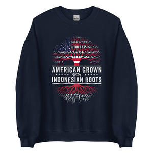 American Grown Indonesian Roots Flag Sweatshirt