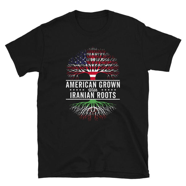 American Grown Iranian Roots Flag T-Shirt