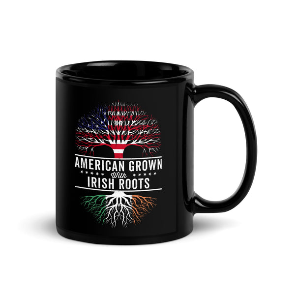 American Grown Irish Roots Flag Mug