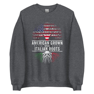 American Grown Italian Roots Flag Sweatshirt