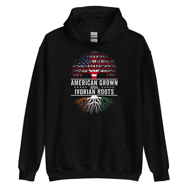 American Grown Ivorian Roots Flag Hoodie