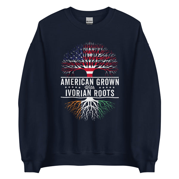 American Grown Ivorian Roots Flag Sweatshirt