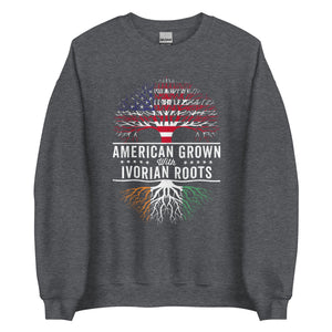 American Grown Ivorian Roots Flag Sweatshirt