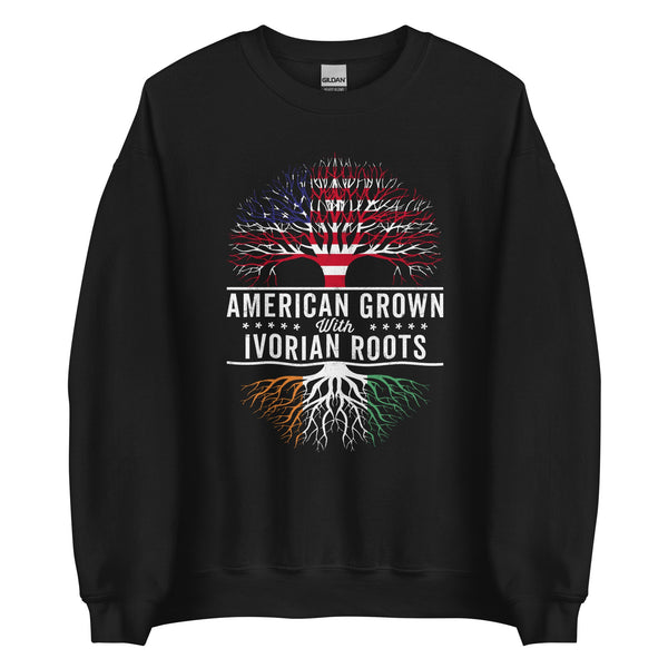 American Grown Ivorian Roots Flag Sweatshirt