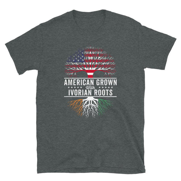 American Grown Ivorian Roots Flag T-Shirt