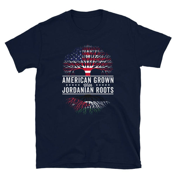 American Grown Jordanian Roots Flag T-Shirt