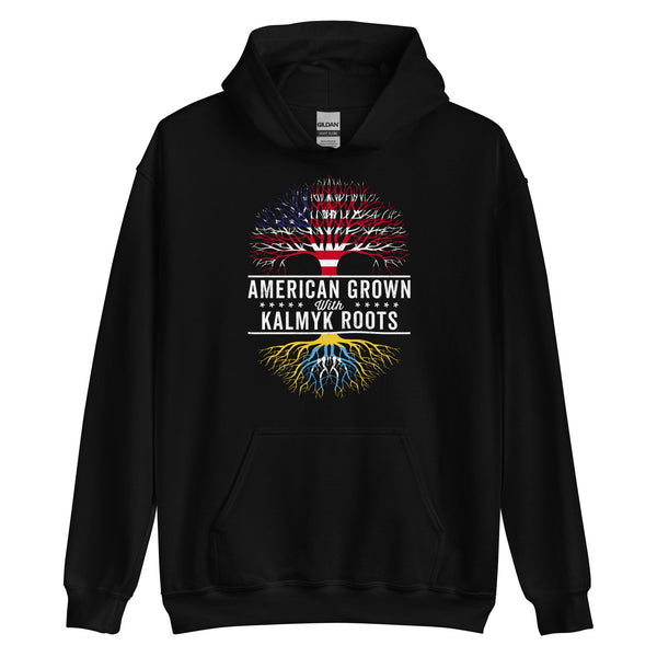 American Grown Kalmyk Roots Flag Hoodie