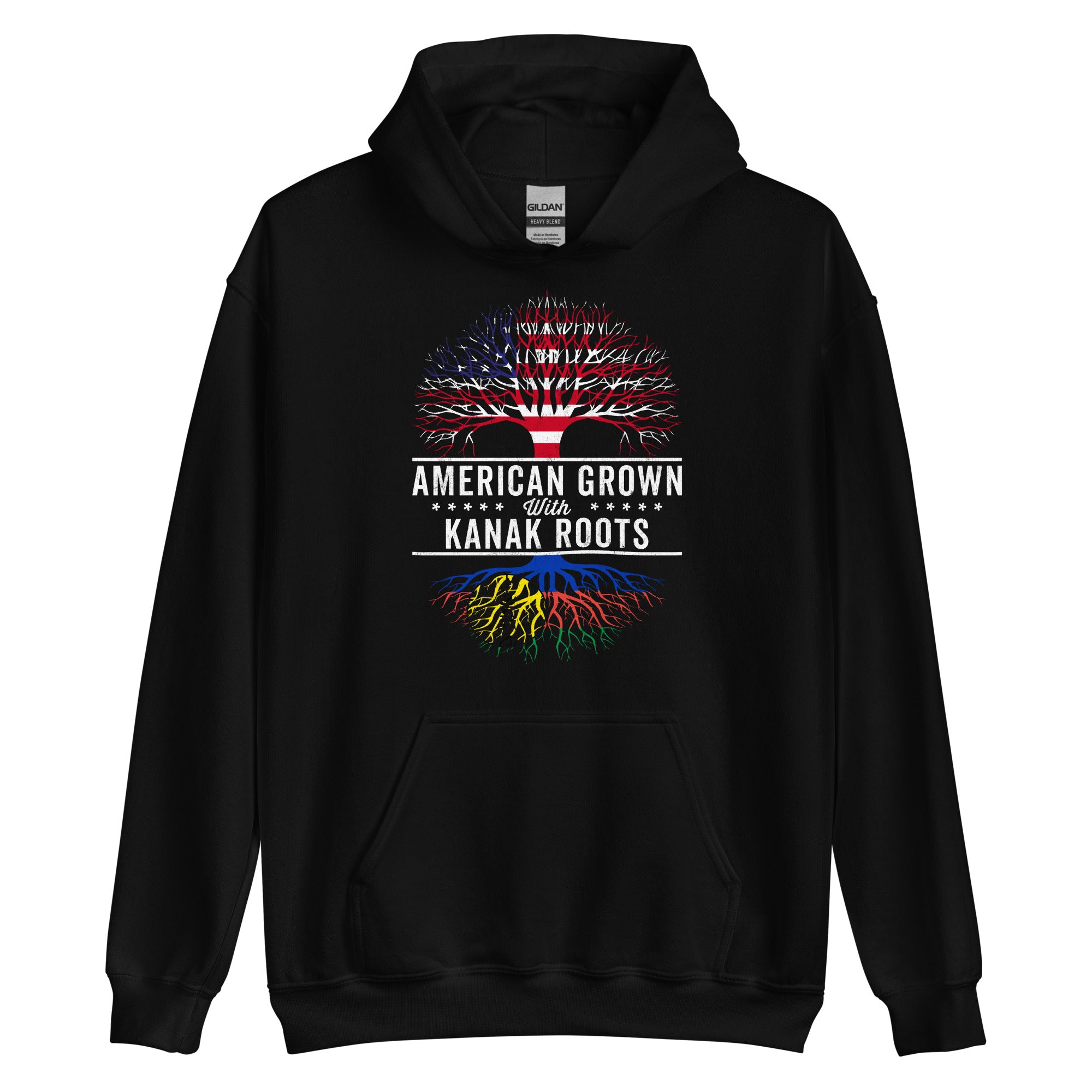 American Grown Kanak Roots Flag Hoodie