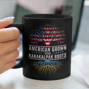 American Grown Karakalpak Roots Flag Mug