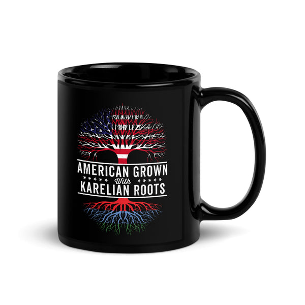 American Grown Karelian Roots Flag Mug