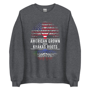 American Grown Khakas Roots Flag Sweatshirt