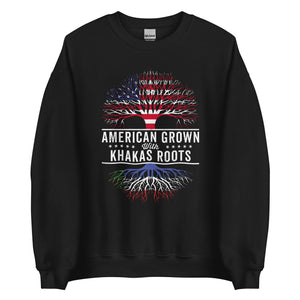 American Grown Khakas Roots Flag Sweatshirt