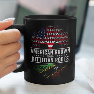 American Grown Kittitian Roots Flag Mug