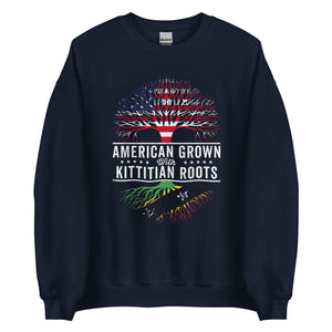 American Grown Kittitian Roots Flag Sweatshirt