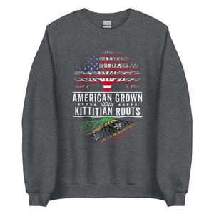 American Grown Kittitian Roots Flag Sweatshirt