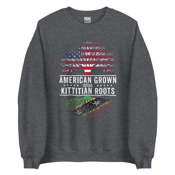 American Grown Kittitian Roots Flag Sweatshirt