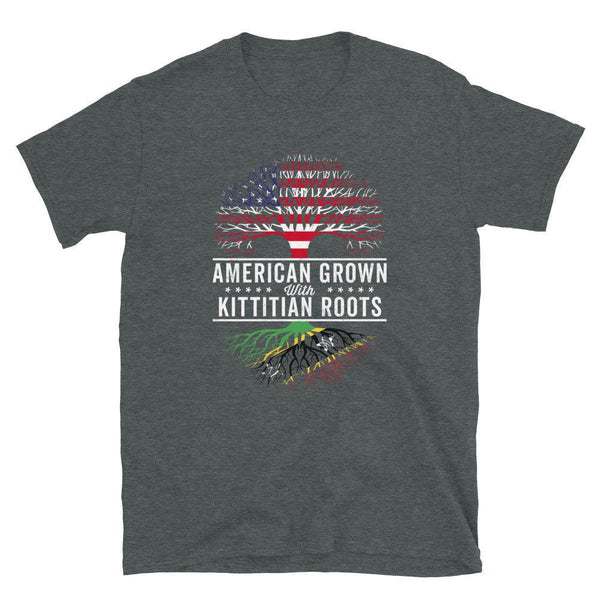 American Grown Kittitian Roots Flag T-Shirt