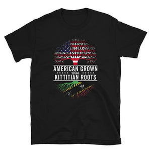 American Grown Kittitian Roots Flag T-Shirt