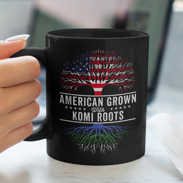 American Grown Komi Roots Flag Mug