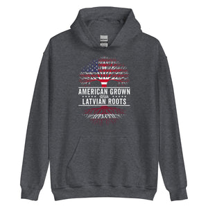 American Grown Latvian Roots Flag Hoodie