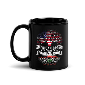 American Grown Lebanese Roots Flag Mug