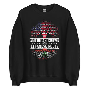 American Grown Lebanese Roots Flag Sweatshirt