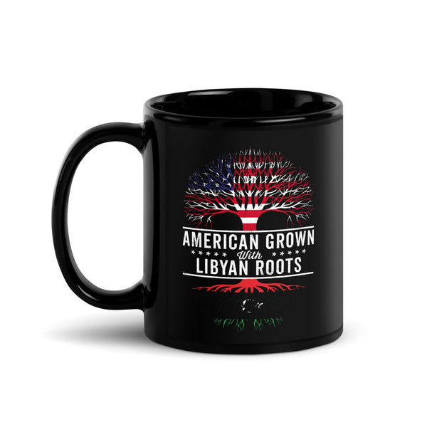 American Grown Libyan Roots Flag Mug