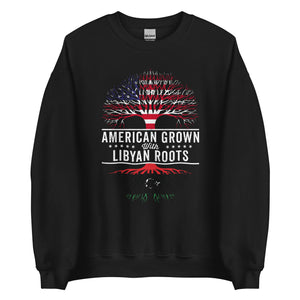 American Grown Libyan Roots Flag Sweatshirt