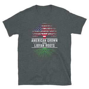 American Grown Libyan Roots Flag T-Shirt