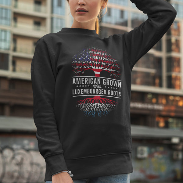 American Grown Luxembourger Roots Flag Sweatshirt