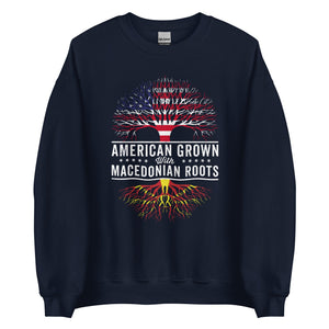 American Grown Macedonian Roots Flag Sweatshirt