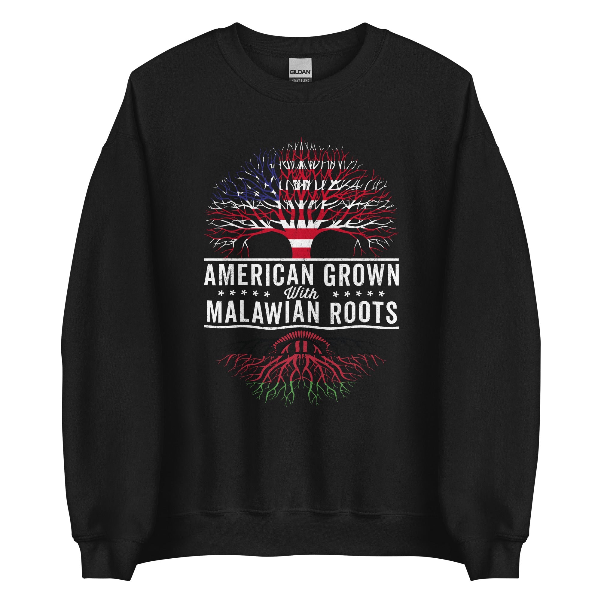 American Grown Malawian Roots Flag Sweatshirt