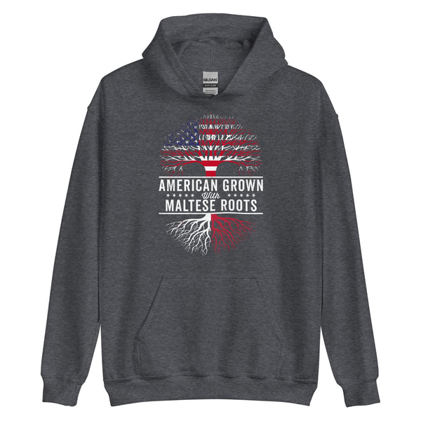 American Grown Maltese Roots Flag Hoodie