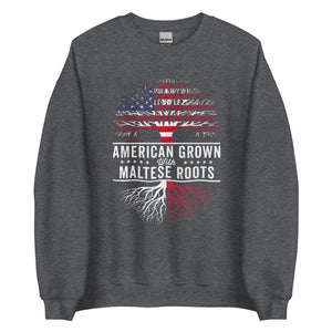 American Grown Maltese Roots Flag Sweatshirt