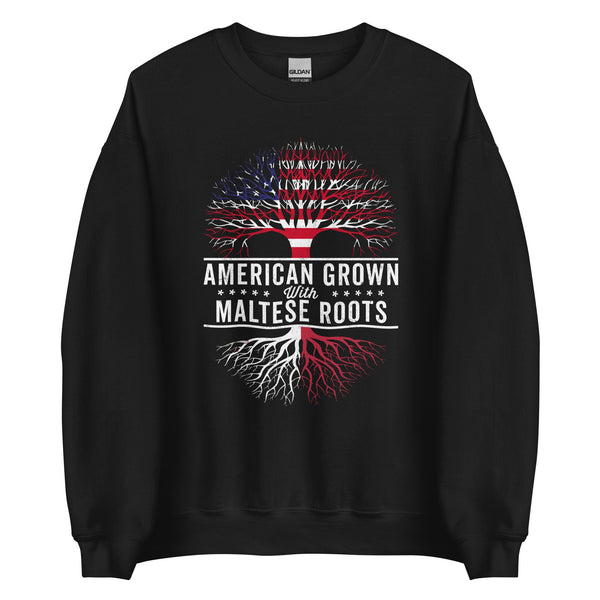 American Grown Maltese Roots Flag Sweatshirt