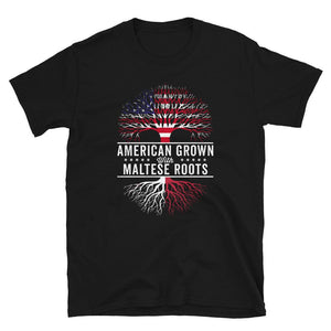 American Grown Maltese Roots Flag T-Shirt