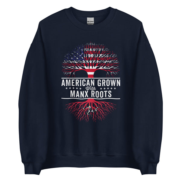 American Grown Manx Roots Flag Sweatshirt