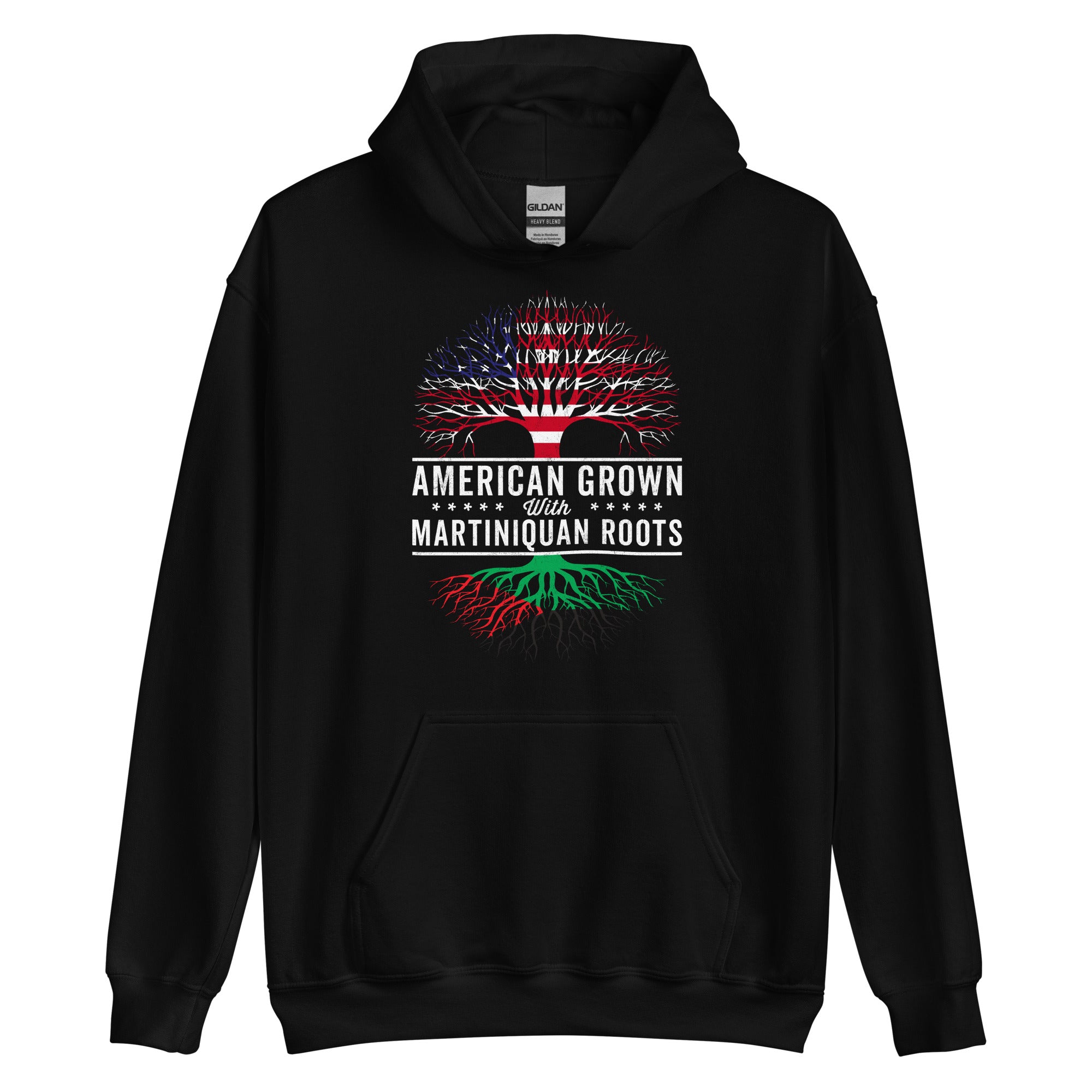 American Grown Martiniquan Roots Flag Hoodie