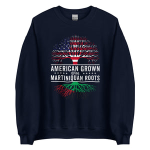 American Grown Martiniquan Roots Flag Sweatshirt