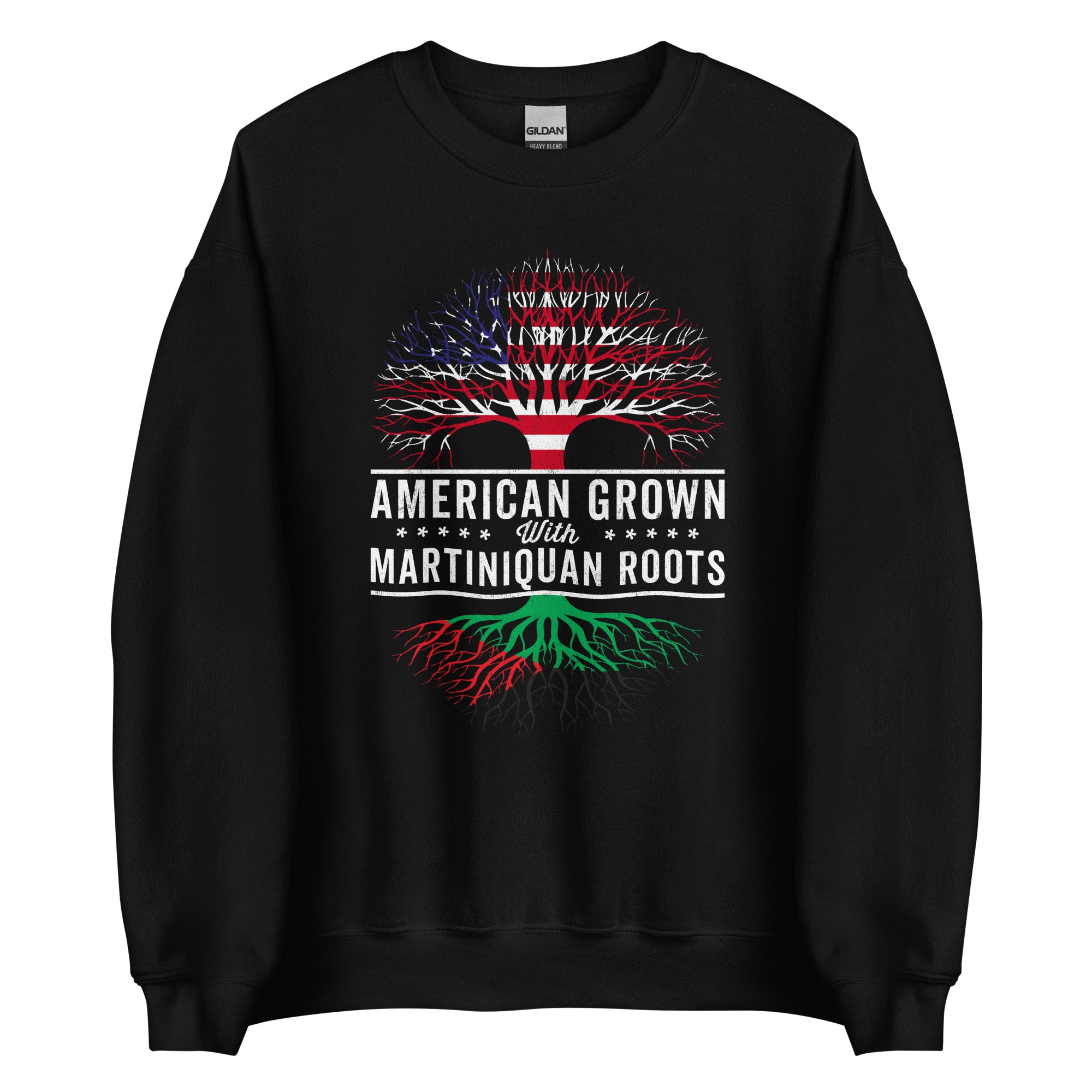 American Grown Martiniquan Roots Flag Sweatshirt