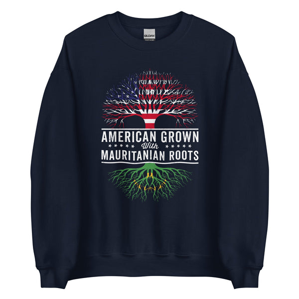 American Grown Mauritanian Roots Flag Sweatshirt