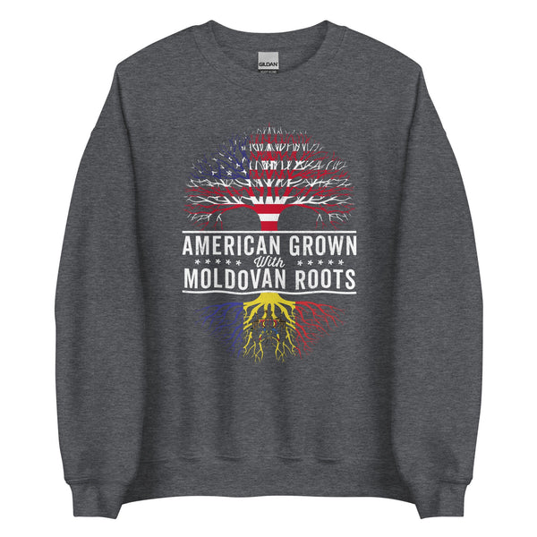 American Grown Moldovan Roots Flag Sweatshirt