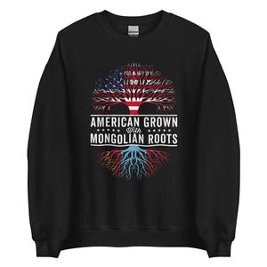 American Grown Mongolian Roots Flag Sweatshirt