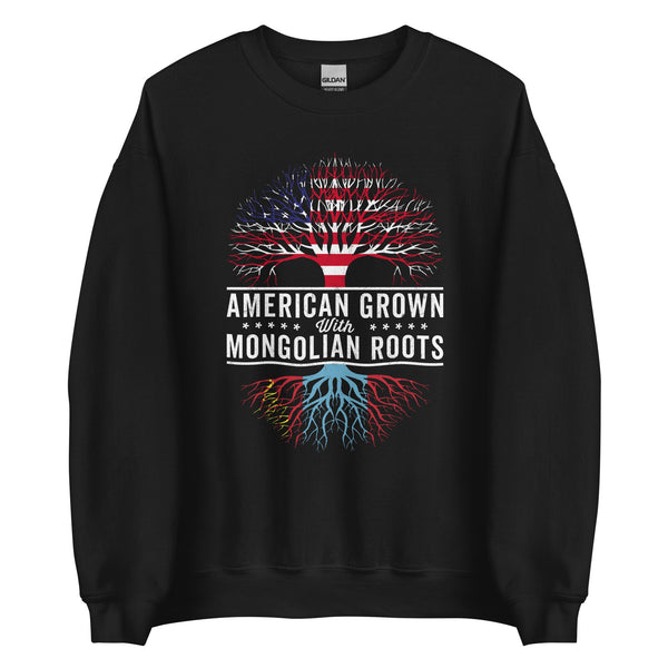 American Grown Mongolian Roots Flag Sweatshirt