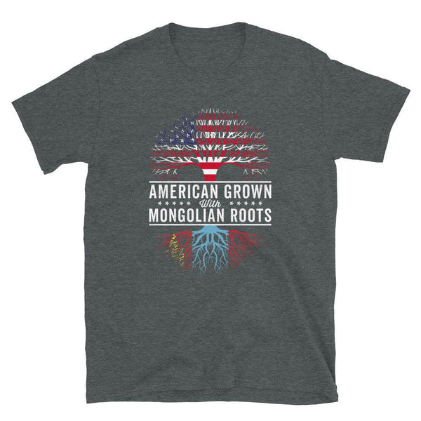 American Grown Mongolian Roots Flag T-Shirt