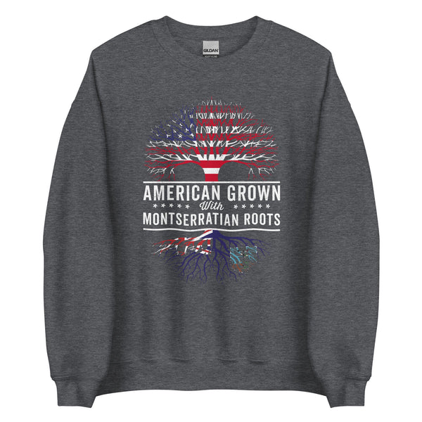 American Grown Montserratian Roots Flag Sweatshirt