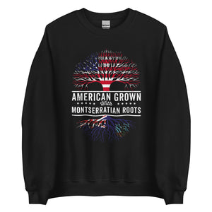 American Grown Montserratian Roots Flag Sweatshirt