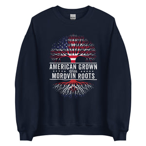 American Grown Mordvin Roots Flag Sweatshirt