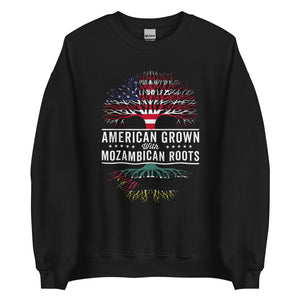 American Grown Mozambican Roots Flag Sweatshirt