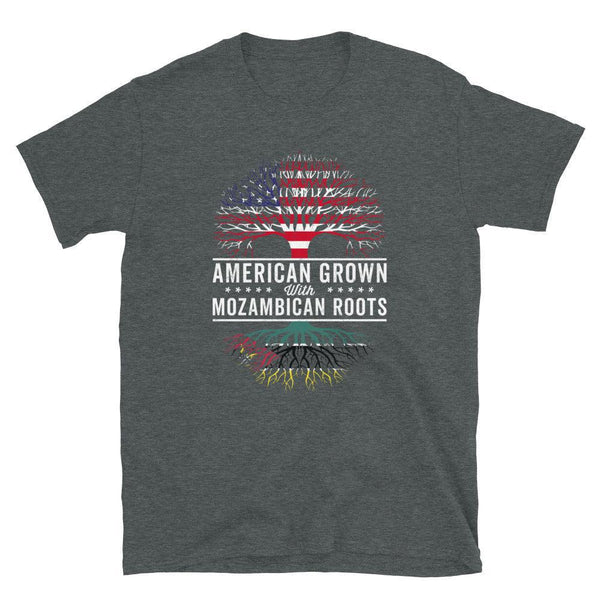 American Grown Mozambican Roots Flag T-Shirt